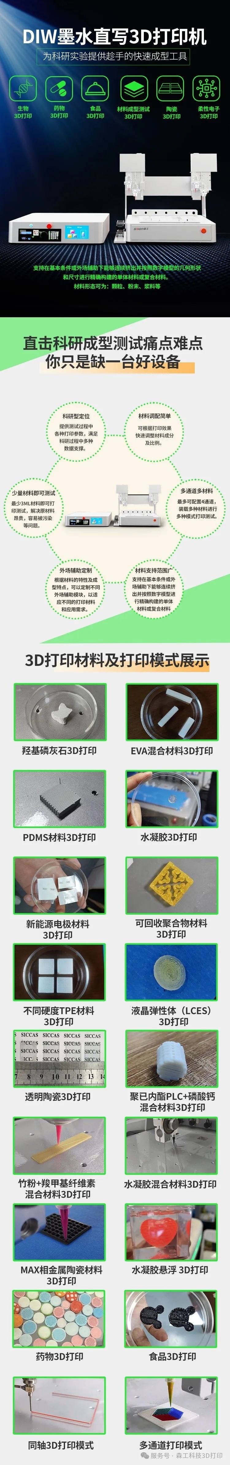 多漿生物3D打印機